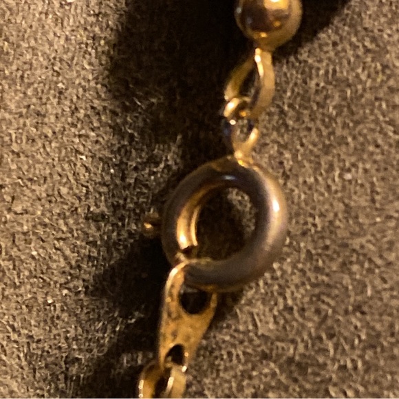 NECKLACE vintage 70’s, 80’s large chunky dark blue unusual shape plastic beads - Picture 8 of 10